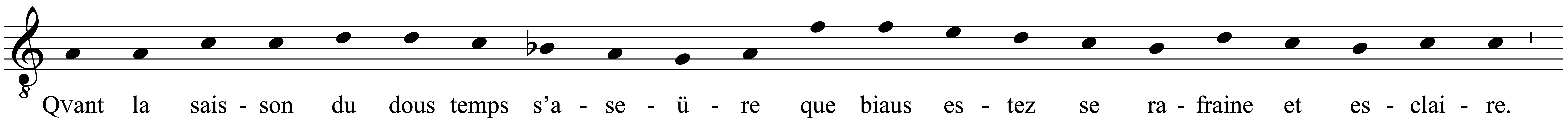 Work musical notation